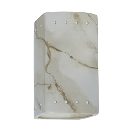 A large image of the Justice Design Group CER-0925W Carrara Marble