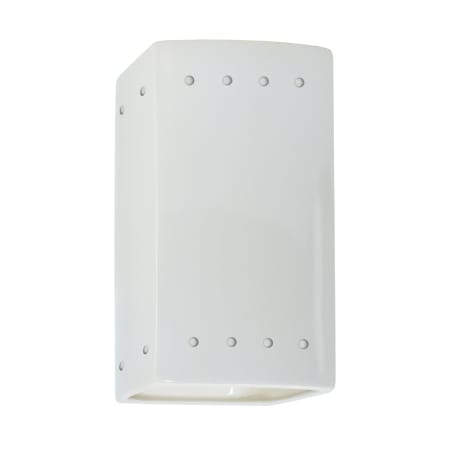 A large image of the Justice Design Group CER-0925W Gloss White / Gloss White
