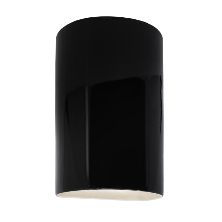 A large image of the Justice Design Group CER-0940W-LED1-1000 Gloss Black