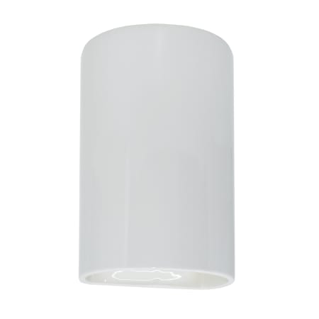 A large image of the Justice Design Group CER-0940W-LED1-1000 Gloss White