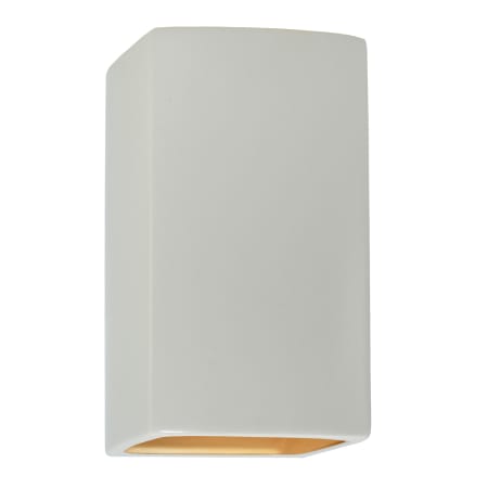 A large image of the Justice Design Group CER-0950-LED1-1000 Matte White / Champagne Gold