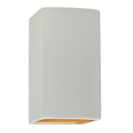 A large image of the Justice Design Group CER-0950W Matte White / Champagne Gold