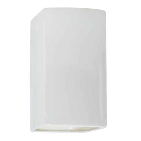 A large image of the Justice Design Group CER-0950W-LED1-1000 Gloss White / Gloss White