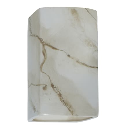 A large image of the Justice Design Group CER-0955-LED2-2000 Carrara Marble