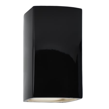 A large image of the Justice Design Group CER-0955W-LED1-1000 Gloss Black