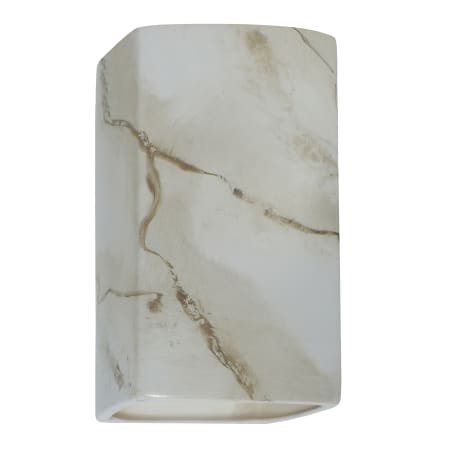 A large image of the Justice Design Group CER-0955W Carrara Marble