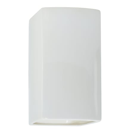A large image of the Justice Design Group CER-0955W-LED1-1000 Gloss White