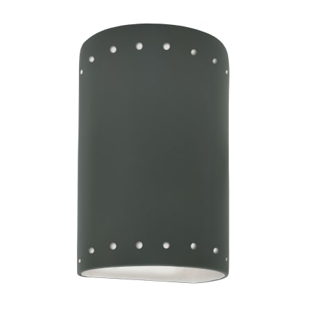 A large image of the Justice Design Group CER-0990-LED1-1000 Pewter Green