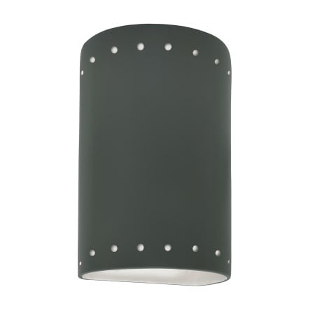 A large image of the Justice Design Group CER-0990W-LED1-1000 Pewter Green