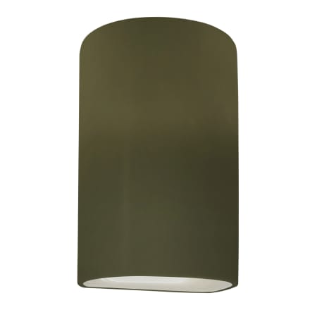 A large image of the Justice Design Group CER-1260-LED1-1000 Matte Green