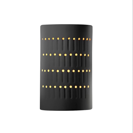 A large image of the Justice Design Group CER-2285 Carbon Matte Black / Champagne Gold