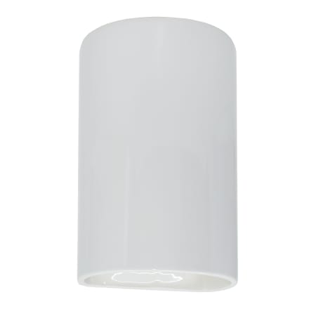 A large image of the Justice Design Group CER-5260W-LED1-1000 Gloss White / Gloss White