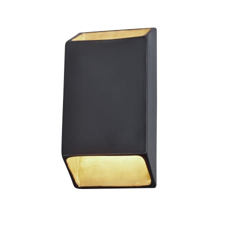 A large image of the Justice Design Group CER-5875 Carbon Matte Black / Champagne Gold