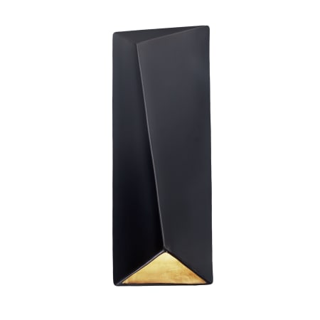 A large image of the Justice Design Group CER-5897 Carbon Matte Black / Champagne Gold