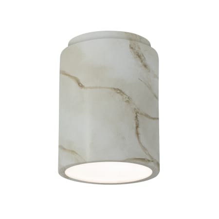 A large image of the Justice Design Group CER-6100W-LED1-1000 Carrara Marble