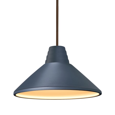 A large image of the Justice Design Group CER-6200-MID-LED1-700-RIGID Dark Bronze