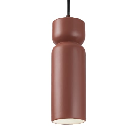 A large image of the Justice Design Group CER-6510-BKCD Canyon Clay / Dark Bronze