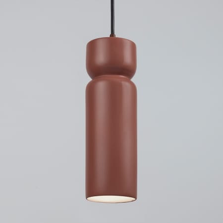 A large image of the Justice Design Group CER-6510-BKCD-LED1-700 Canyon Clay / Dark Bronze