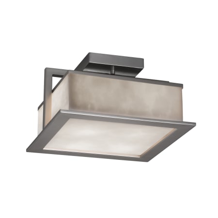 A large image of the Justice Design Group CLD-7517W Brushed Nickel