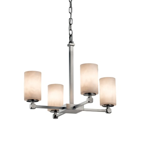 A large image of the Justice Design Group CLD-8420-10 Brushed Nickel