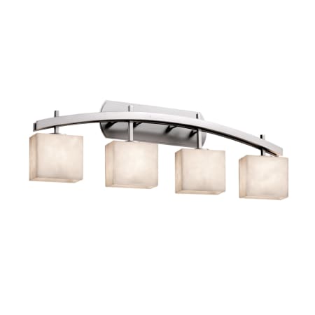 A large image of the Justice Design Group CLD-8594-55-LED4-2800 Brushed Nickel