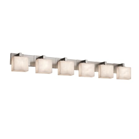 A large image of the Justice Design Group CLD-8926-55-LED6-4200 Brushed Nickel