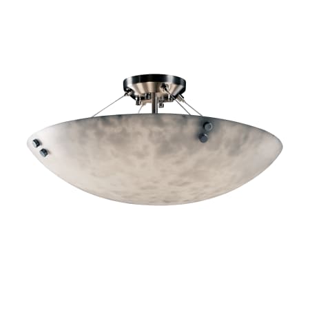 A large image of the Justice Design Group CLD-9652-35-F1-LED-5000 Brushed Nickel