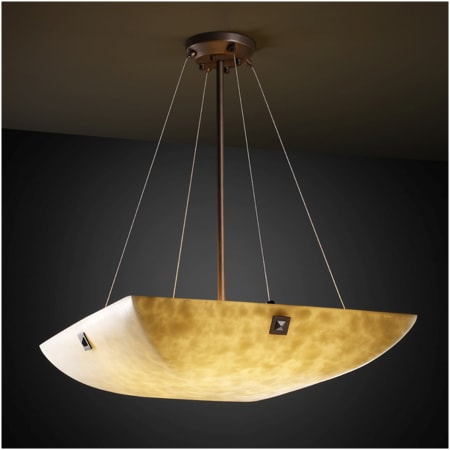 A large image of the Justice Design Group CLD-9661-25-F4-LED3-3000 Dark Bronze