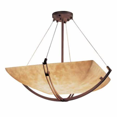 A large image of the Justice Design Group CLD-9722-25 Dark Bronze