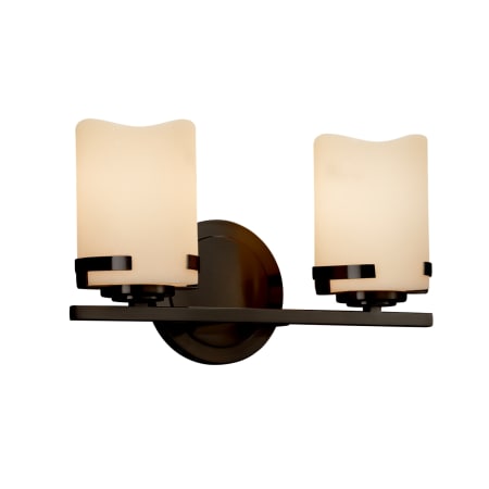 A large image of the Justice Design Group CNDL-8452-14-CREM Dark Bronze