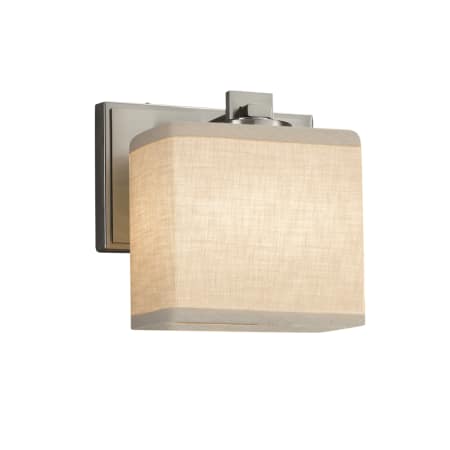 A large image of the Justice Design Group FAB-8447-55-LED1-700 Brushed Nickel