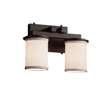A large image of the Justice Design Group FAB-8772-10-WHTE Dark Bronze