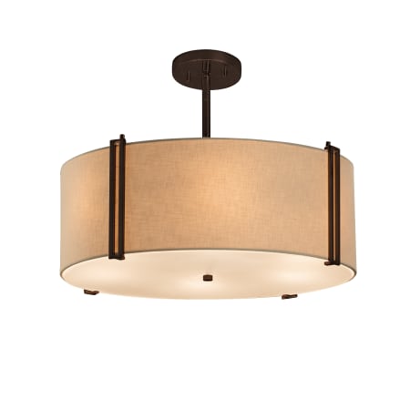 A large image of the Justice Design Group FAB-9511-CREM Dark Bronze