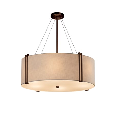 A large image of the Justice Design Group FAB-9517-LED8-5600 Dark Bronze