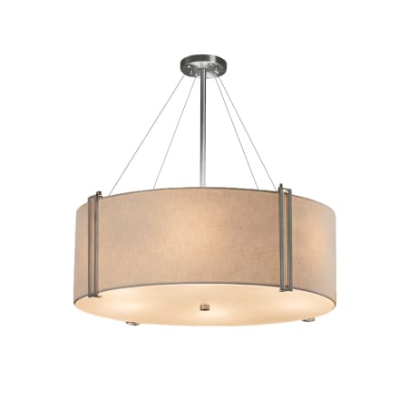 A large image of the Justice Design Group FAB-9517-LED8-5600 Brushed Nickel