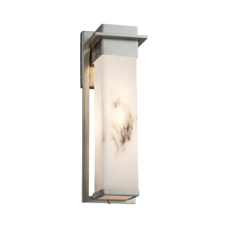 A large image of the Justice Design Group FAL-7544W Brushed Nickel
