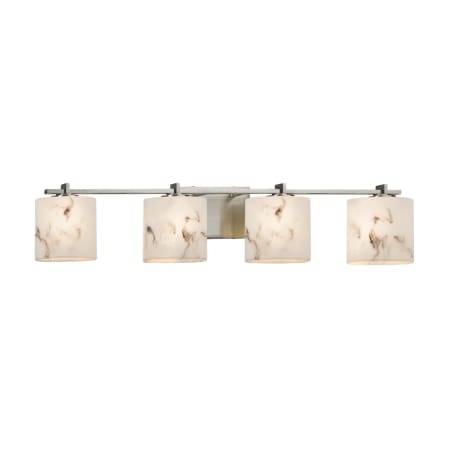 A large image of the Justice Design Group FAL-8444-30 Brushed Nickel