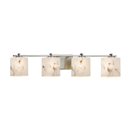 A large image of the Justice Design Group FAL-8444-30-LED4-2800 Brushed Nickel