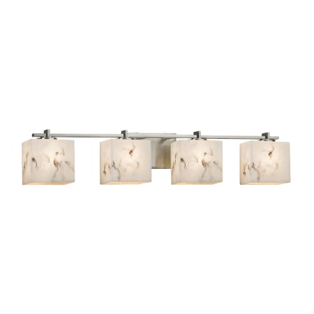 A large image of the Justice Design Group FAL-8444-55-LED4-2800 Brushed Nickel