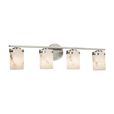A large image of the Justice Design Group FAL-8454-10 Brushed Nickel