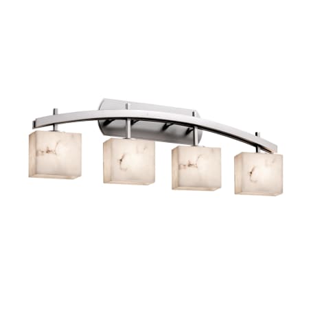 A large image of the Justice Design Group FAL-8594-55-LED4-2800 Brushed Nickel