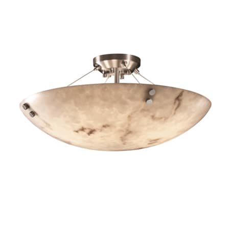 A large image of the Justice Design Group FAL-9652-35-F1-LED5-5000 Brushed Nickel