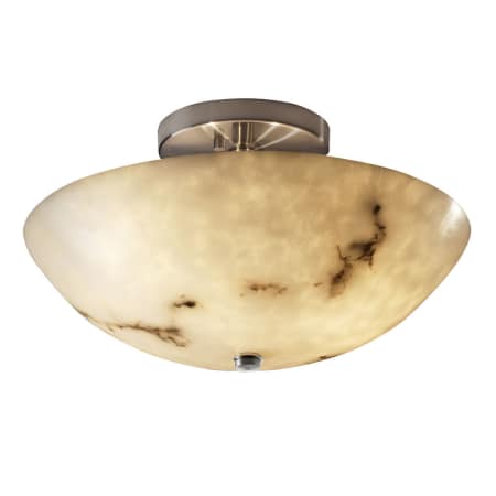 A large image of the Justice Design Group FAL-9690-35-LED-2000 Brushed Nickel