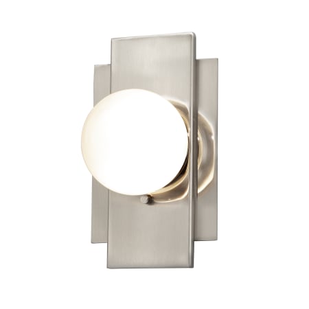 A large image of the Justice Design Group FSN-4041-CLOP Brushed Nickel