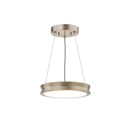 A large image of the Justice Design Group FSN-4190-OPAL Brushed Brass