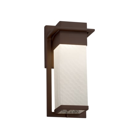 A large image of the Justice Design Group FSN-7541W-WEVE Dark Bronze