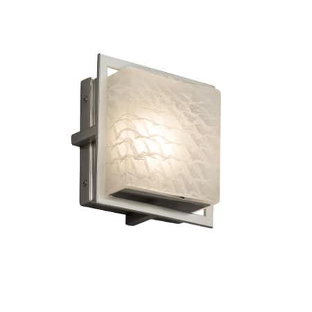 A large image of the Justice Design Group FSN-7561W-WEVE Brushed Nickel