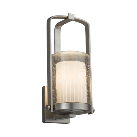 A large image of the Justice Design Group FSN-7581W-10-RBON Brushed Nickel