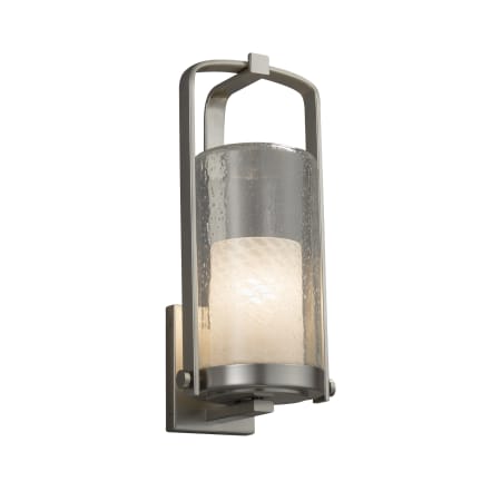 A large image of the Justice Design Group FSN-7584W-10-WEVE-LED1-700 Brushed Nickel
