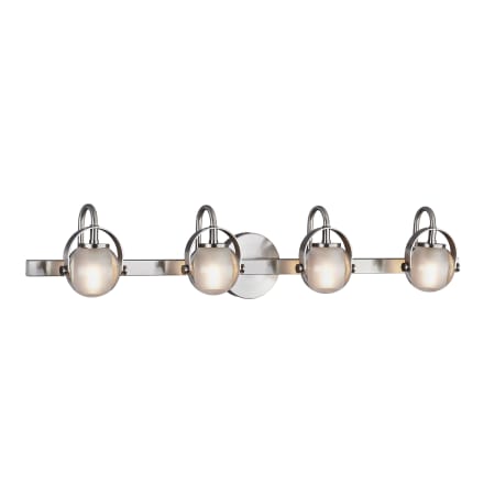A large image of the Justice Design Group FSN-8064-CLOP Brushed Nickel